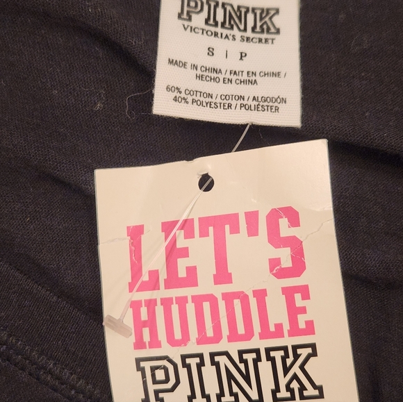 PINK Victorias Secret New Orleans Saints Black and Gold Long Sleeve Top NWT - Picture 2 of 5